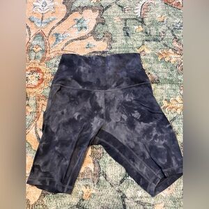 Lululemon Black Tie-Dye Shorts
